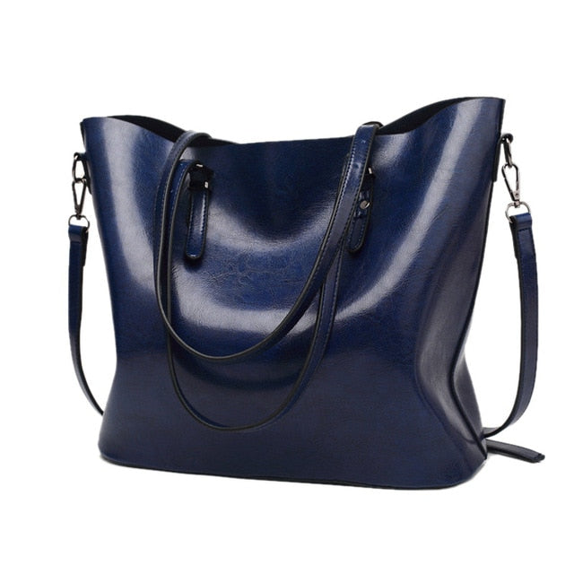 Luxury Designer Vintage Soft Leather Shoulder Bag, Crossbody Bag and Handbag-Handbags-Innovato Design-Blue-Innovato Design