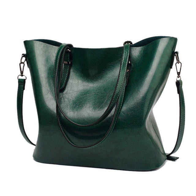 Luxury Designer Vintage Soft Leather Shoulder Bag, Crossbody Bag and Handbag-Handbags-Innovato Design-Green-Innovato Design