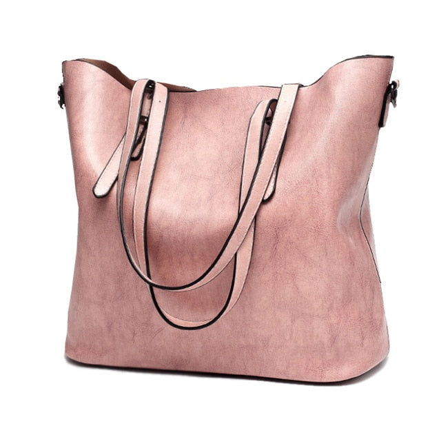 Luxury Designer Vintage Soft Leather Shoulder Bag, Crossbody Bag and Handbag-Handbags-Innovato Design-Pink-Innovato Design