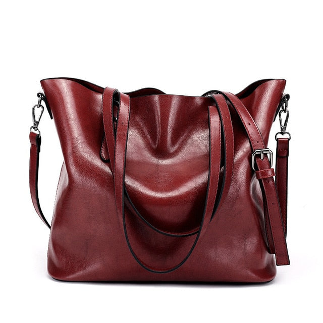 Luxury Designer Vintage Soft Leather Shoulder Bag, Crossbody Bag and Handbag-Handbags-Innovato Design-Burgundy-Innovato Design