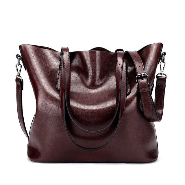 Luxury Designer Vintage Soft Leather Shoulder Bag, Crossbody Bag and Handbag-Handbags-Innovato Design-Dark Red-Innovato Design