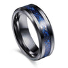 8mm Black Celtic Dragon Inlay and Blue Rhinestone & Cubic Zirconia Stainless Steel Wedding Ring Set-Couple Rings-Innovato Design-6-5-Innovato Design