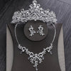 Sparkling Crystal Tiara, Necklace & Earrings Wedding Jewelry Set-Jewelry Sets-Innovato Design-Innovato Design