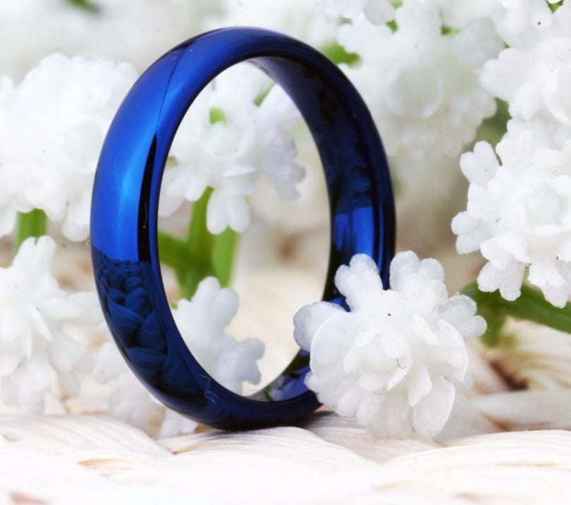 4mm Domed Tungsten Carbide Wedding Band-Rings-Innovato Design-4-Gold-Innovato Design