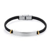 Personalized Leather Stainless Steel Fashion Bracelet-Bracelets-Innovato Design-Siliver-Innovato Design