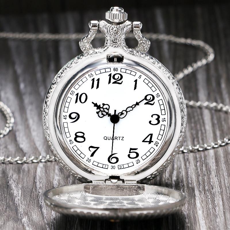 Silver and Gold Plated Masonic Pocket Watch with Silver Chain Necklace-Pocket Watch-Innovato Design-Innovato Design