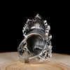 Buddhist Monk 925 Sterling Silver Vintage Steampunk Biker Ring-Rings-Innovato Design-Innovato Design
