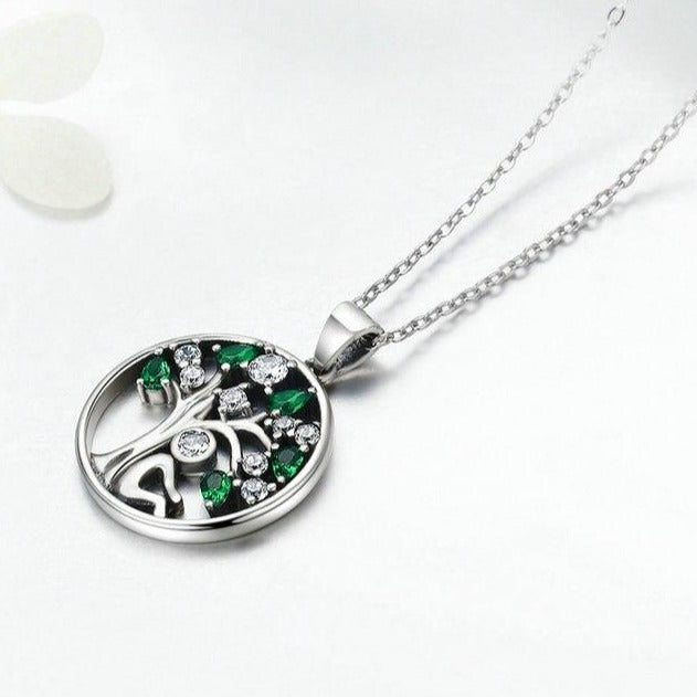 "The Man and the Tree of Life" 925 Sterling Silver Fashion Pendant Necklace-Necklaces-Innovato Design-Innovato Design