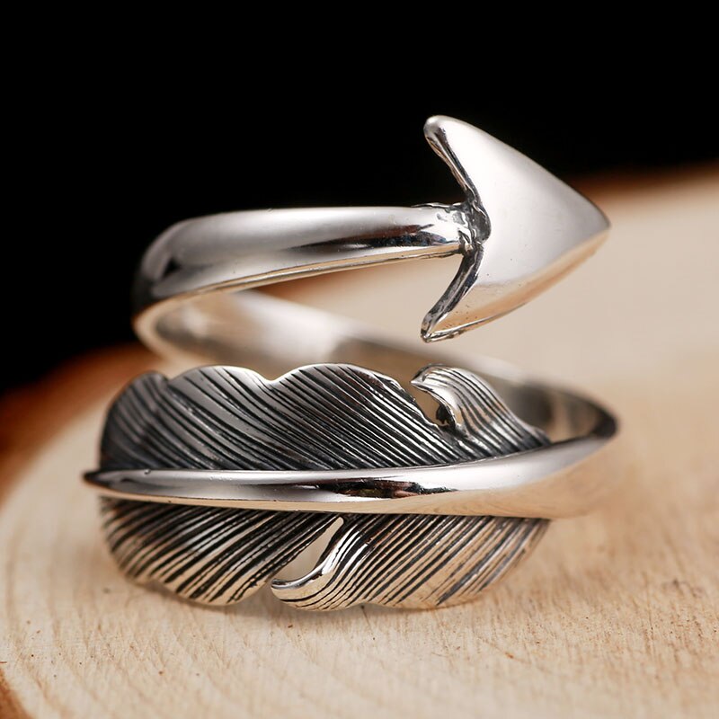 Cupid's Arrow 925 Sterling Silver Handmade Vintage Punk Rock Fashion Ring-Rings-Innovato Design-Innovato Design