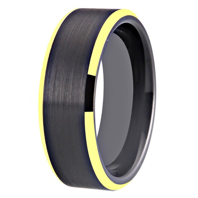 8mm Classic Matte Finish Tungsten Carbide Wedding Ring-Rings-Innovato Design-6-Black-Innovato Design
