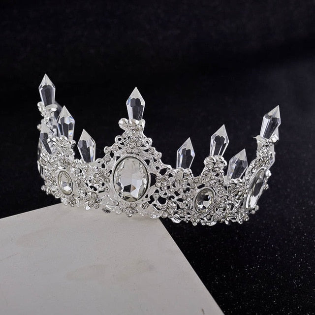 Sparkling Crystal Tiara, Necklace & Earrings Bridal Jewelry Set-Jewelry Sets-Innovato Design-Innovato Design