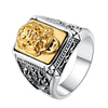 Golden Brave Troops 925 Sterling Silver Trendy Ring-Rings-Innovato Design-9-Innovato Design