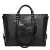 Luxury Designer Large PU Leather Shoulder Bag and Handbag-Handbags-Innovato Design-Black-Innovato Design