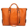 Luxury Designer Large PU Leather Shoulder Bag and Handbag-Handbags-Innovato Design-Orange-Innovato Design