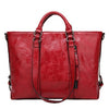 Luxury Designer Large PU Leather Shoulder Bag and Handbag-Handbags-Innovato Design-Burgundy-Innovato Design