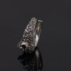 Gothic Punk Skull 925 Sterling Silver Resizable Vintage Ring-Rings-Innovato Design-Innovato Design