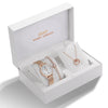 Quartz Watch, Crystal Bracelet & Necklace Jewelry Set-Jewelry Sets-Innovato Design-Rose Gold-Innovato Design