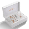 Quartz Watch, Crystal Bracelet & Necklace Jewelry Set-Jewelry Sets-Innovato Design-Rose Gold 5-Innovato Design