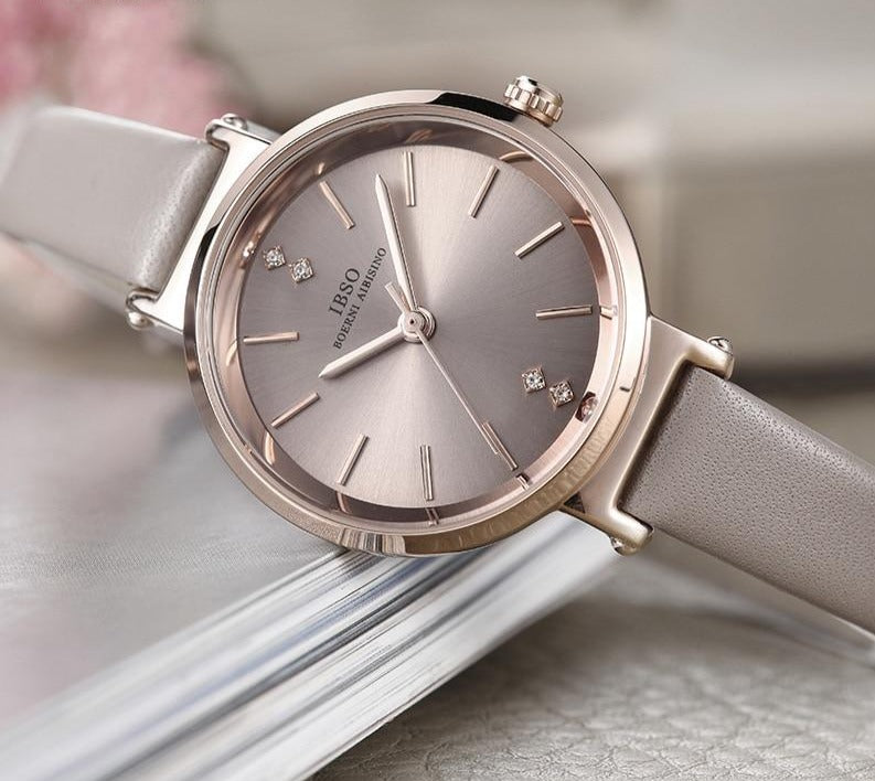 Quartz Watch and Adjustable Multilayer Crystal Bracelet Jewelry Set-Jewelry Sets-Innovato Design-California-Innovato Design