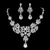 Crystal Tiara, Necklace & Earrings Wedding Bridal Jewelry Set-Jewelry Sets-Innovato Design-Innovato Design