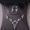 Princess Cubic Zirconia Tiara, Necklace & Earrings Wedding Jewelry Set-Jewelry Sets-Innovato Design-Innovato Design