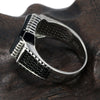 Square Natural Onyx Stone 925 Sterling Silver Genuine Vintage Ring-Rings-Innovato Design-7-Innovato Design