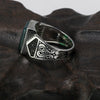 Natural Square Black Agate Stone 925 Sterling Silver Turkish Ring-Rings-Innovato Design-7-Innovato Design