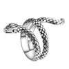 Spirit Snake Stainless Steel Retro Punk Adjustable Ring-Rings-Innovato Design-Innovato Design