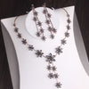 Baroque Vintage Black Crystal and Rhinestone Tiara, Necklace & Earrings Jewelry Set-Jewelry Sets-Innovato Design-Innovato Design