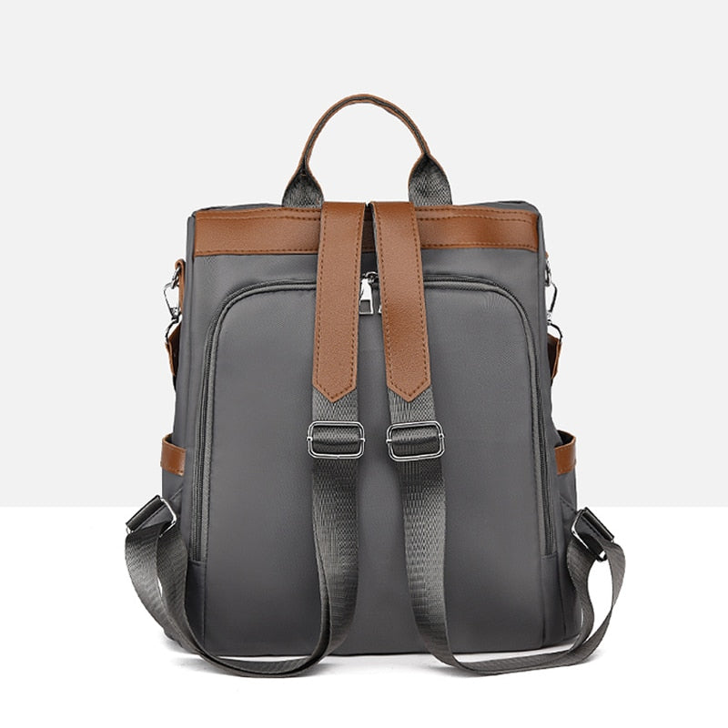 Large Capacity Luxury Waterproof Multifunction Oxford School Bag-Backpacks-Innovato Design-Khaki-Innovato Design