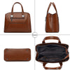 Luxury Casual Designer PU Leather Tote Bag, Crossbody Bag and Handbag