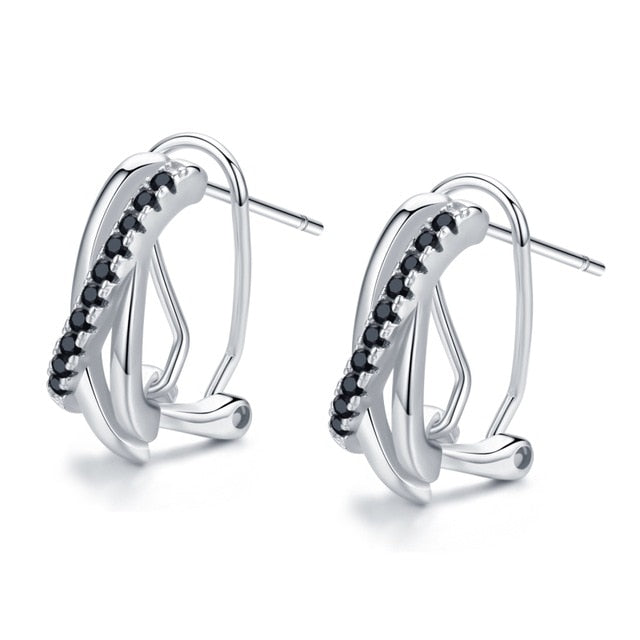 Spinel Stone 925 Sterling Silver Stud Earrings-Earrings-Innovato Design-Epsilon-Innovato Design