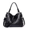 Luxury Designer Tassel Leather Crossbody Bag, Tote Bag and Handbag-Handbags-Innovato Design-Black-Innovato Design