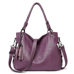 Luxury Designer Tassel Leather Crossbody Bag, Tote Bag and Handbag