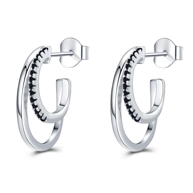 Spinel Stone 925 Sterling Silver Stud Earrings-Earrings-Innovato Design-Delta-Innovato Design