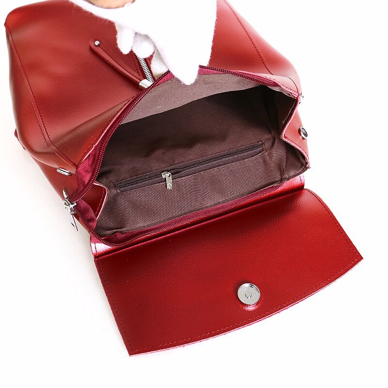 Large Capacity Leather School Bag, Rucksack and Backpack-Backpacks-Innovato Design-Black-Innovato Design