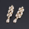 Rhinestone Pod Necklace, Bracelet, Earrings & Ring Wedding Statement Jewelry Set
