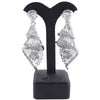 Retro Flower Crystal Necklace, Bracelet, Earrings & Ring Wedding Statement Jewelry Set