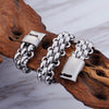 Link Chain with Magnetic Clasp Stainless Steel Fashion Bracelet-Bracelets-Innovato Design-Silver-8.27in-Innovato Design