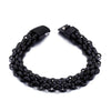 Link Chain with Magnetic Clasp Stainless Steel Fashion Bracelet-Bracelets-Innovato Design-Black Polished-8.86in-Innovato Design