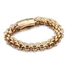 Link Chain with Magnetic Clasp Stainless Steel Fashion Bracelet-Bracelets-Innovato Design-Gold-8.66in-Innovato Design