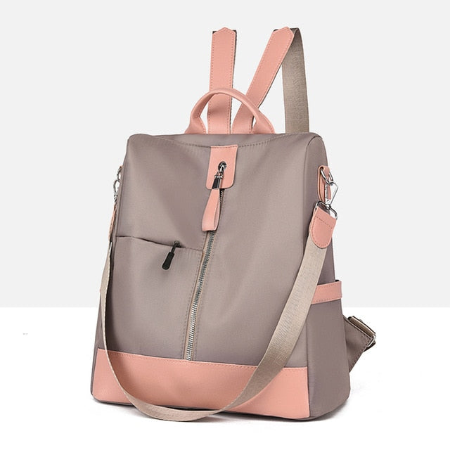 Large Capacity Luxury Waterproof Multifunction Oxford School Bag-Backpacks-Innovato Design-Khaki-Innovato Design