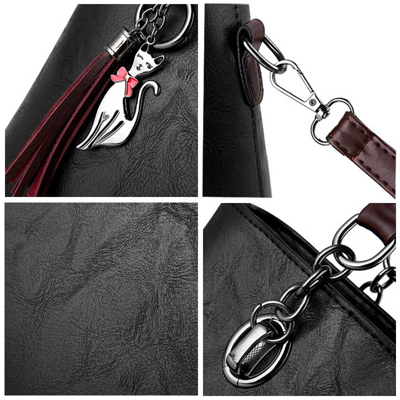 Luxury Designer Leather Shoulder Bag and Handbag-Handbags-Innovato Design-Burgundy-Innovato Design
