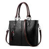 Luxury Designer Leather Shoulder Bag and Handbag-Handbags-Innovato Design-Black-Innovato Design