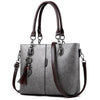 Luxury Designer Leather Shoulder Bag and Handbag-Handbags-Innovato Design-Gray-Innovato Design