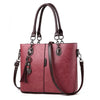 Luxury Designer Leather Shoulder Bag and Handbag-Handbags-Innovato Design-Burgundy-Innovato Design