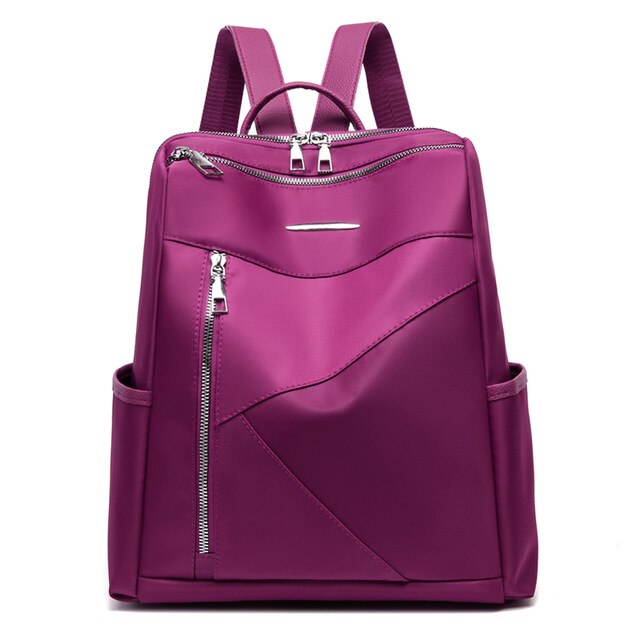 Large Capacity Waterproof College Style Winter Backpack-Backpacks-Innovato Design-Purple-Innovato Design