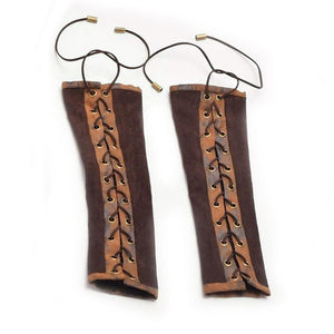 Elbow Lace Up Mittens Club Wear Cosplay Accessories Arm Warmer Steampunk Gloves-Bracelets-Innovato Design-Innovato Design