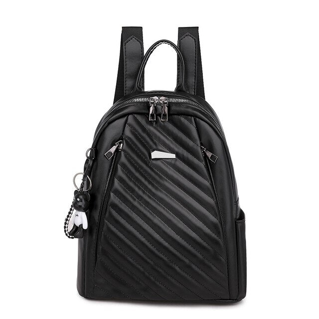 Luxury Designer Multifunction Soft PU Leather School Bag and Travel Bag-Backpacks-Innovato Design-Black-Innovato Design