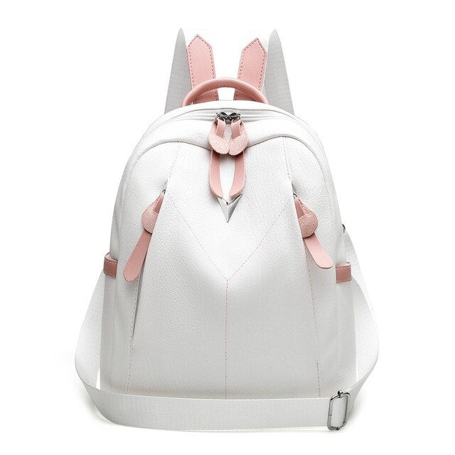 Luxury PU Leather Backpack and Travel Bag-Backpacks-Innovato Design-White-Innovato Design